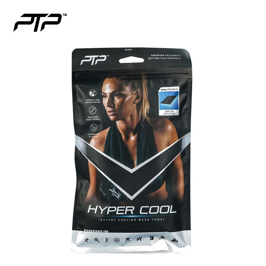 Ptp hyper cool towel black hc black