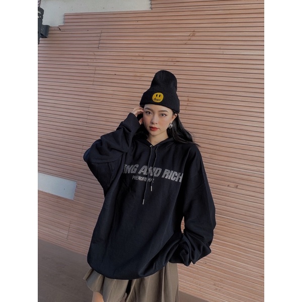 ÁO HOODIE PHENOMENAL - YOUNG AND RICH ( có nón - đính đá )