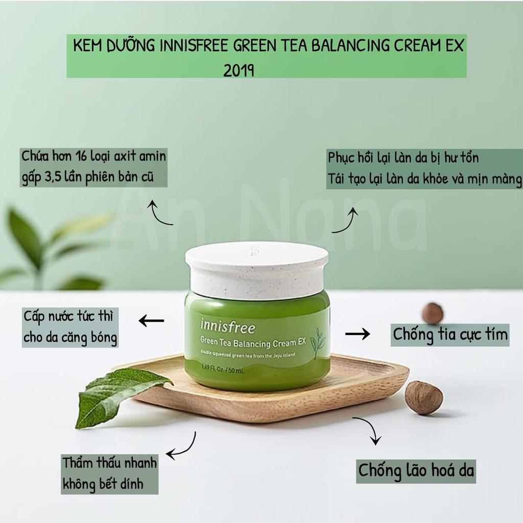 [HCM]Kem trà xanh Innisfree Green tea balancing cream