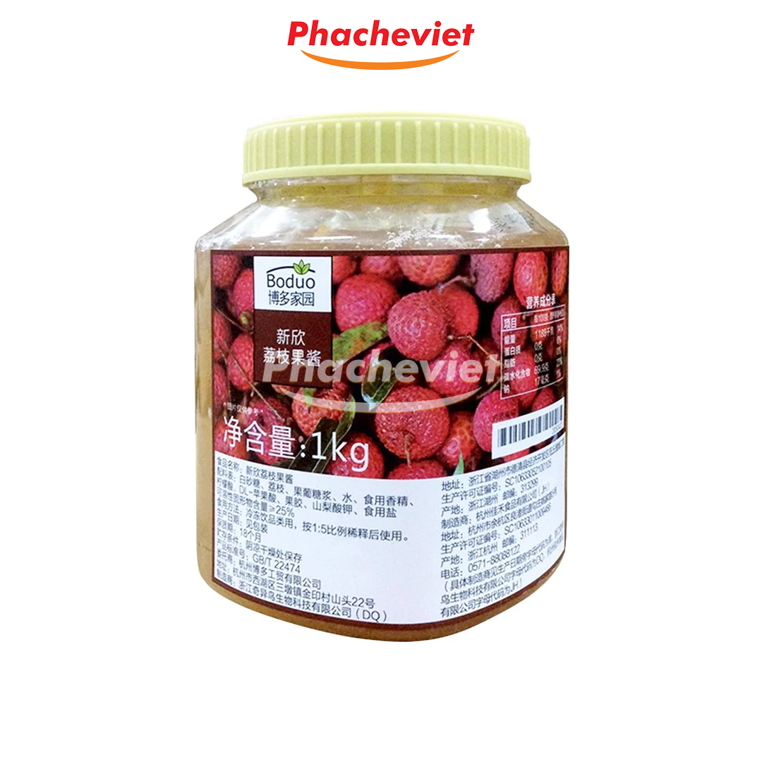 Mứt vải boduo 1kg