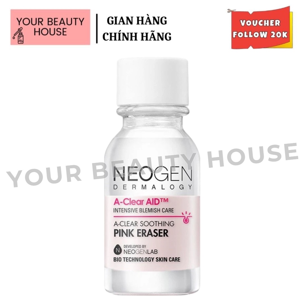 Chấm mụn 2 lớp a-clear soothing pink eraser - 15ml