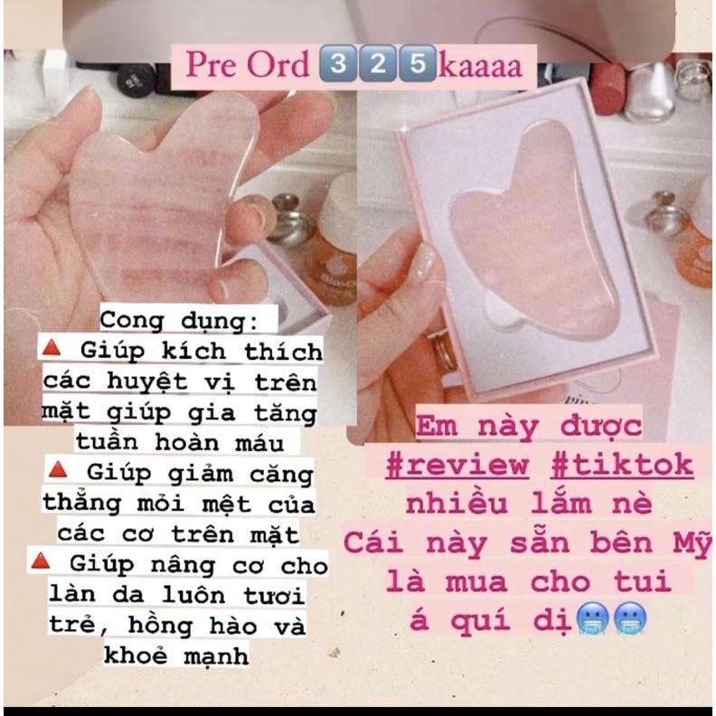 [HCM]ĐÁ GUASHA MASSAGE MẶT FULL BOX