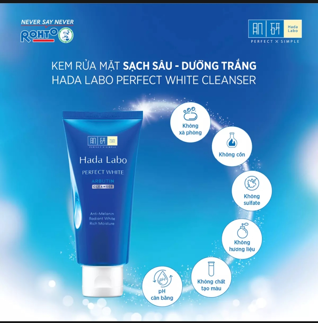 [HCM]Kem rửa mặt dưỡng da Hada Labo Cleaner 80g