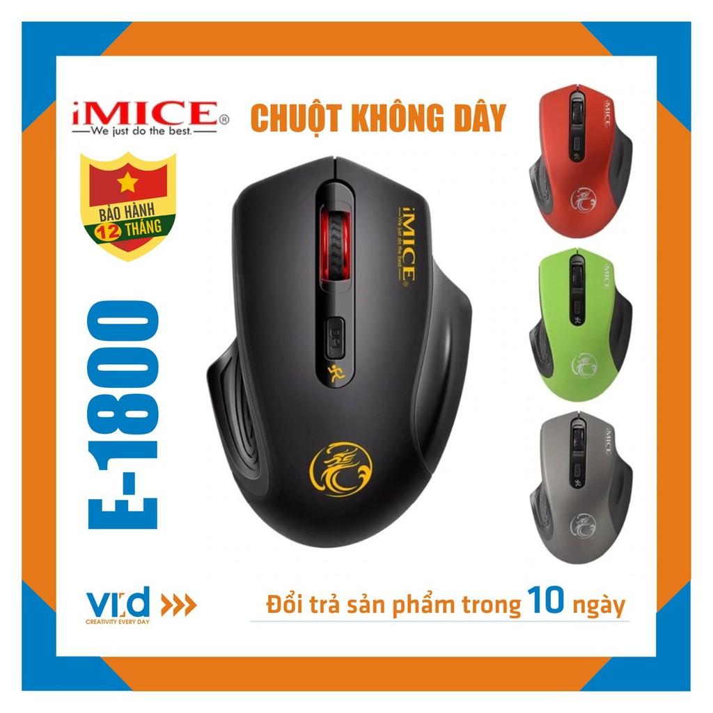 Chuột không dây chuyên Gaming  iMICE E-1800 - Độ nhạy max 2000 DPI