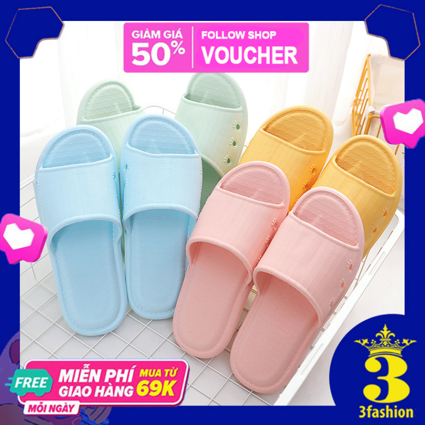 Dép Đi Trong Nhà 3Fashion Xốp Cao Cấp Chống Thấm Nước Quai Sọc Dọc - 3190W giá rẻ