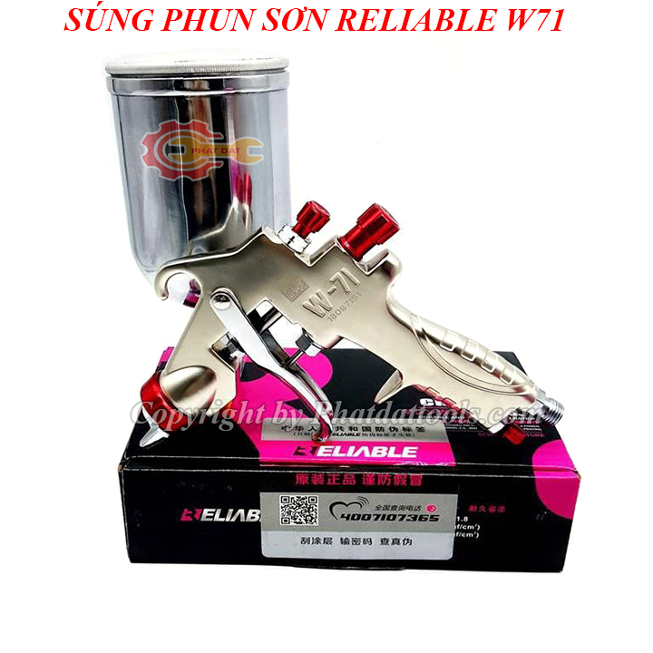 Sung phun sơn RELIABLE CHRB-W71 cao cấp-Hàng xuất Nhật-Bảo hành 6 tháng