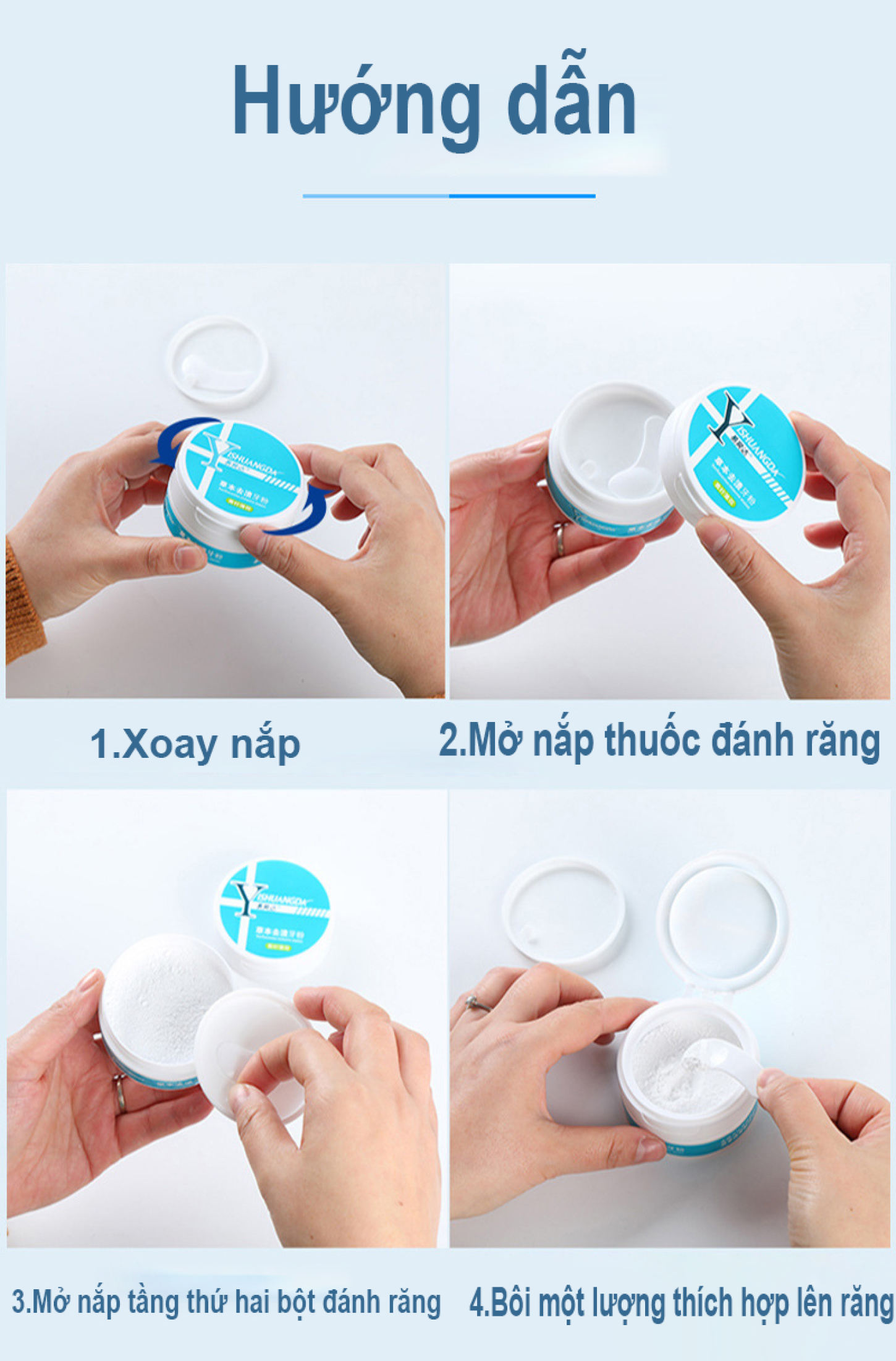Bột Tẩy Trắng Răng  Powerful Stain Removal Toothpowder