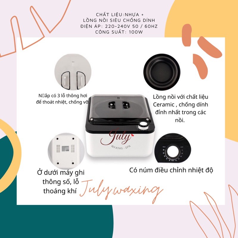 [HCM]NỒI NẤU SÁP WAX CHỐNG DÍNH