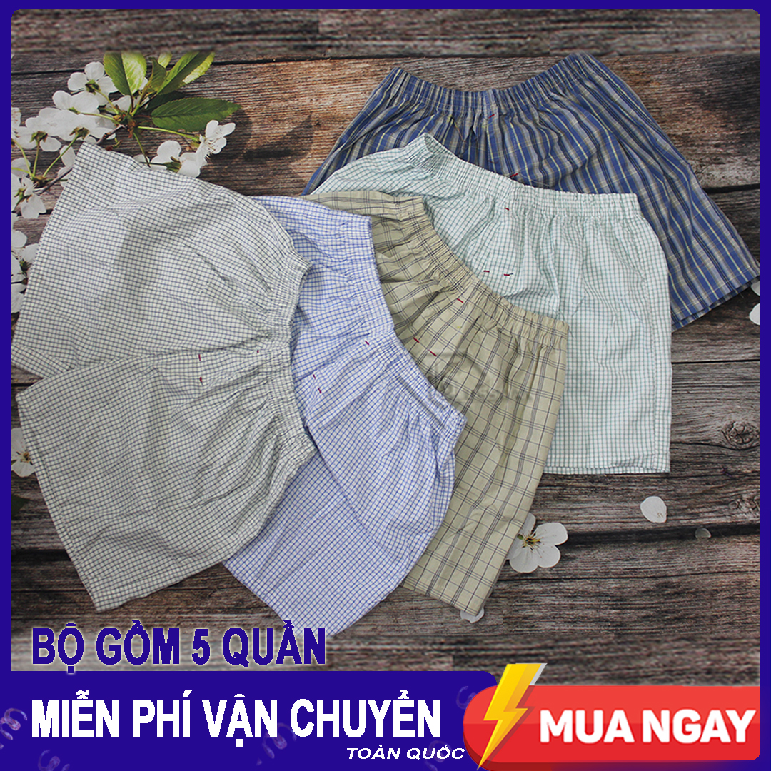 Combo 5 quần đùi nam - quần ngủ nam - mặc nhà bm.20