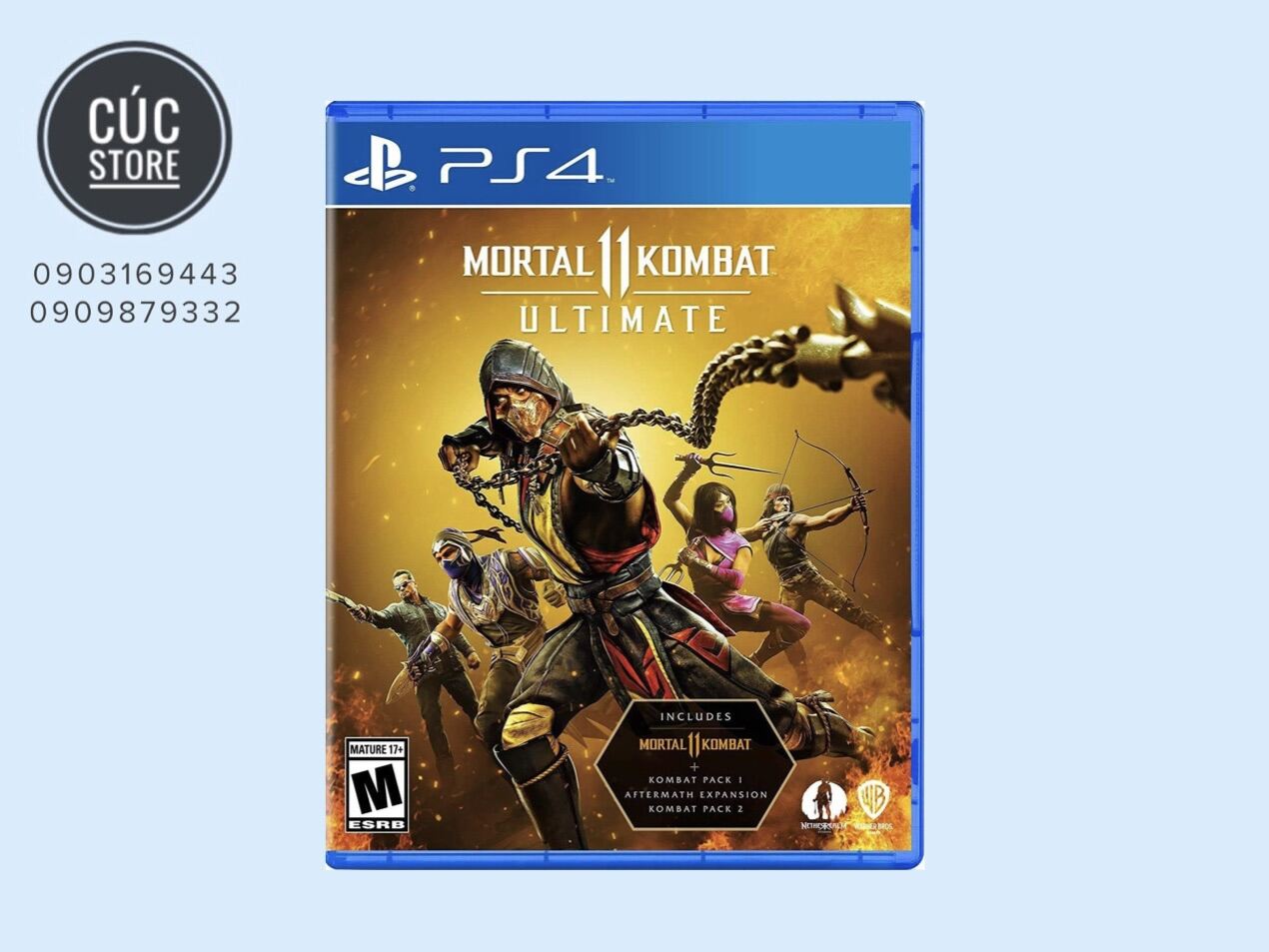 Đĩa chơi game PS4: Mortal Kombat 11 Aftermath- Ultimate Edtion