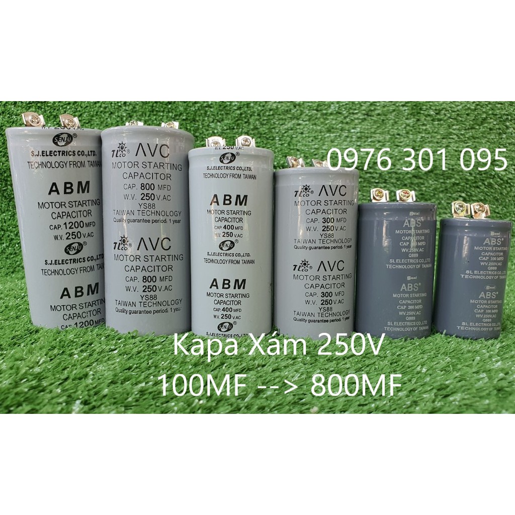 Tụ Xám 250v từ 100MF đến 800MF