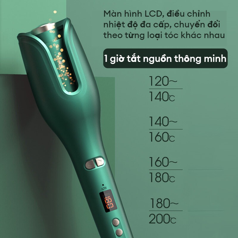 POCKETOP Máy uốn tóc tự động uốn được lượng tóc lớn