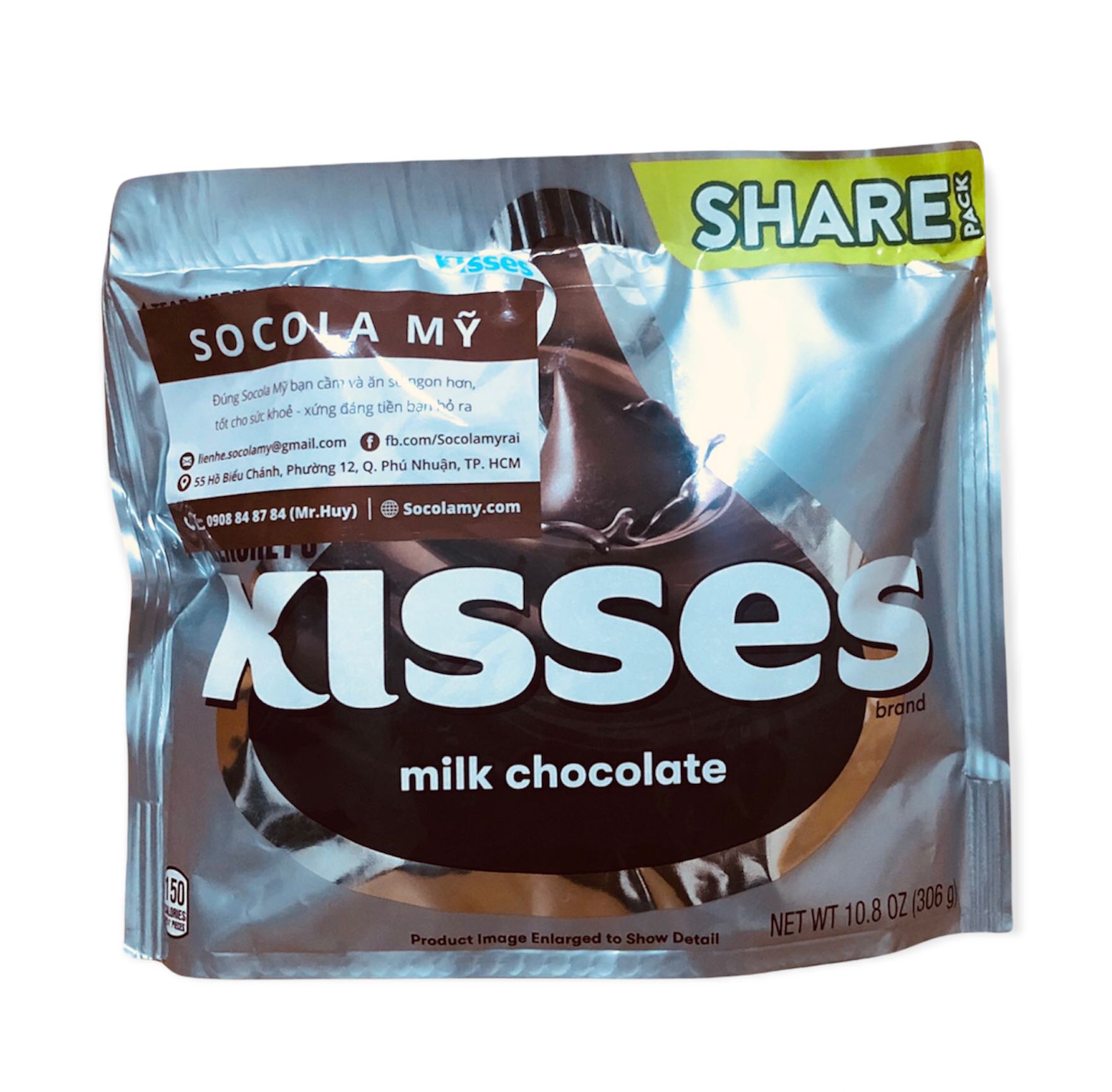 Socola Hershey Kisses Sữa - Socola Mỹ