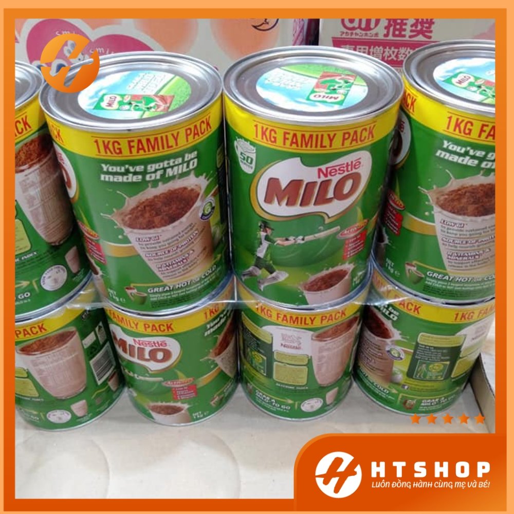 Sữa Bột Milo Nestle Nội Địa Úc Dạng Lon 1KG