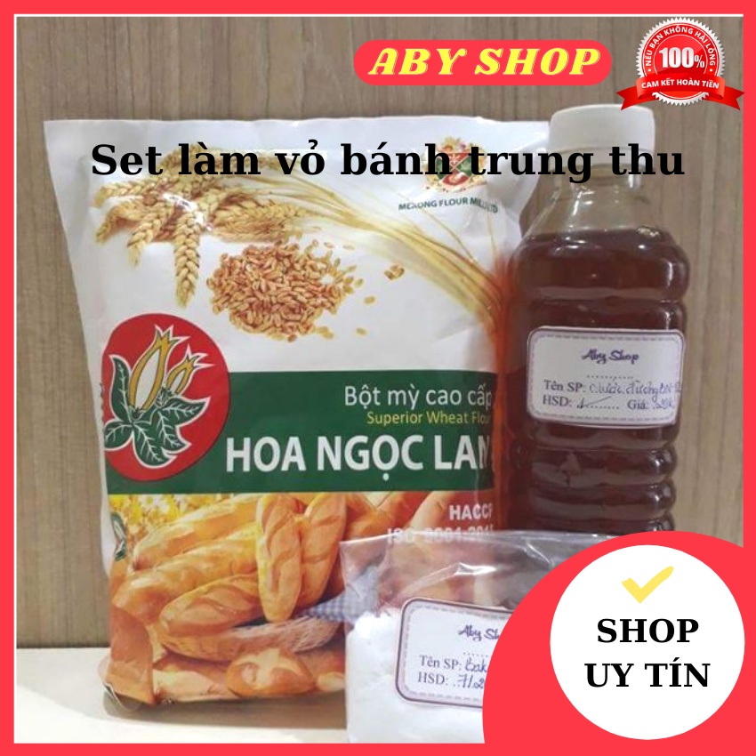 Set làm vỏ bánh trung thu nướng GIÁ TỐT nguyên liệu làm vỏ bánh trung thu