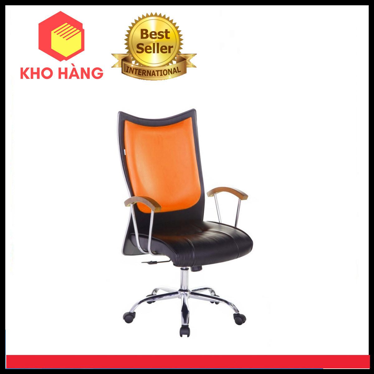 Ghế Dành Cho Văn Phòng Cao Cấp Chân Xoay KHCM6313 (Cam)