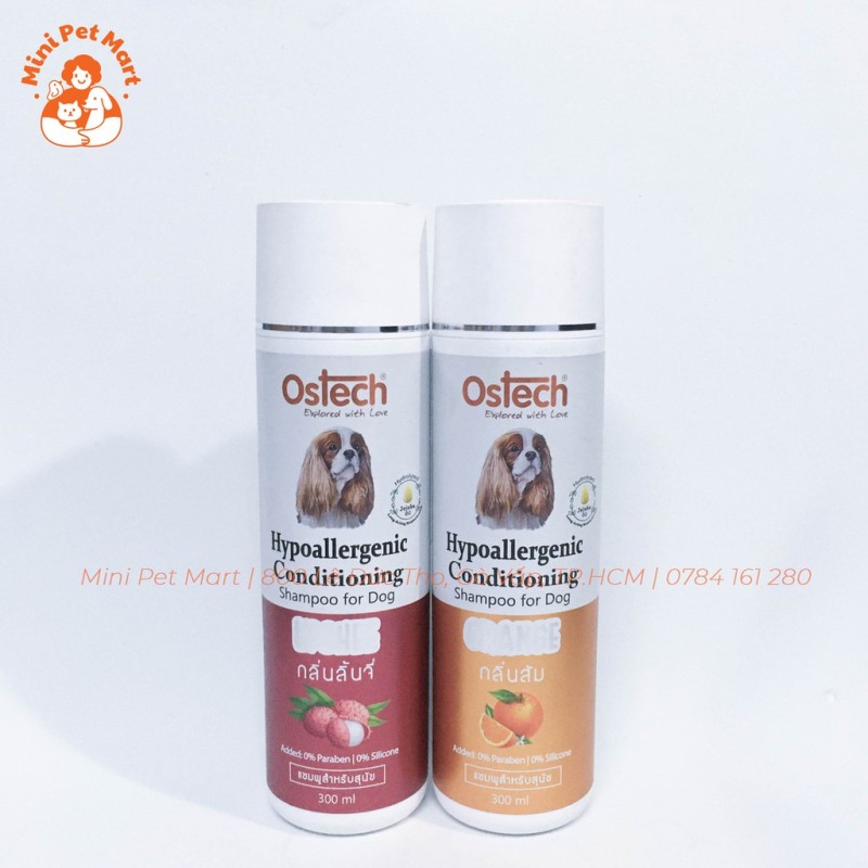Sữa tắm dành cho chó có da nhạy cảm OSTECH(Hương vải)