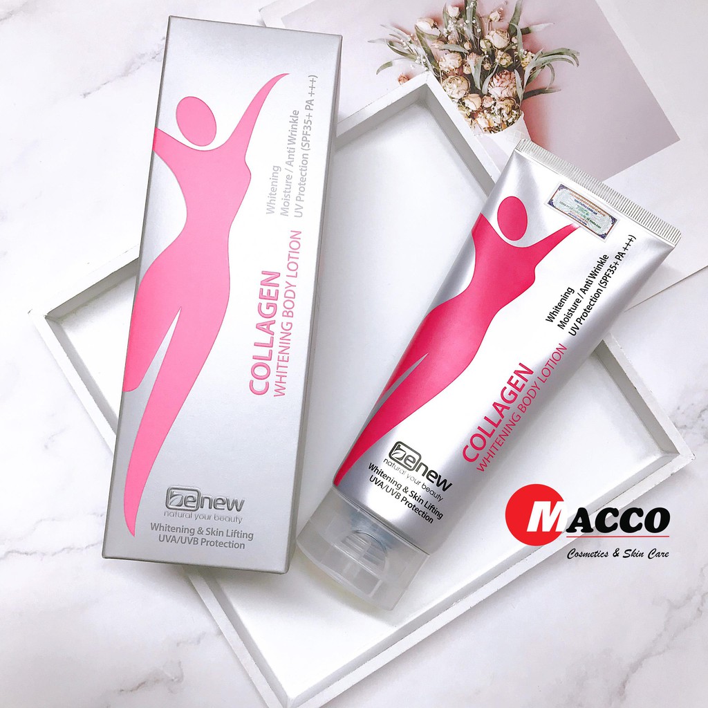 Kem dưỡng trắng da toàn thân Collagen Benew 200ml