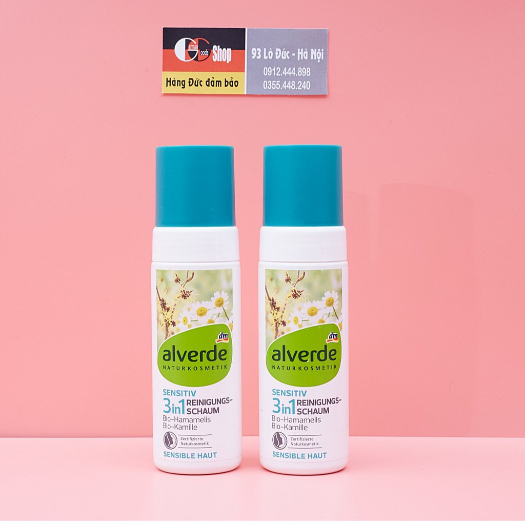 Bọt rửa mặt 3in1 ALVERDE, lọ 150ml.
