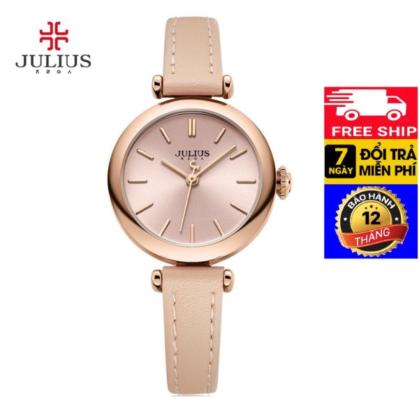 Đồng hồ nữ dây da Julius Ja-1018