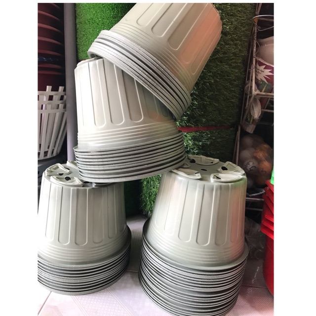 Combo 10 Chậu Nhựa Trồng Cây 20*14