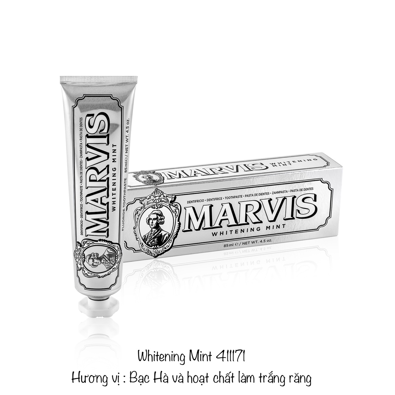 kem đánh răng Marvis Whitening Mint 85ml