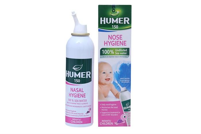 Dung dịch xịt vệ sinh mũi Humer 150 dành cho trẻ em và trẻ sơ sinh từ 1