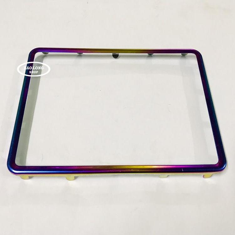 Khung Viền Biển Số 7 màu titan gắn các loại xe máy