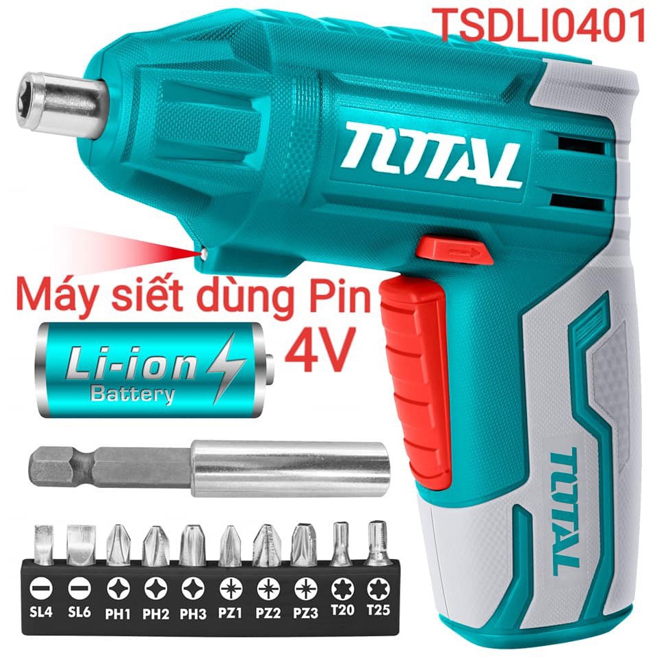 Máy siết vít dùng pinLithium 4V Total TSDLI0401