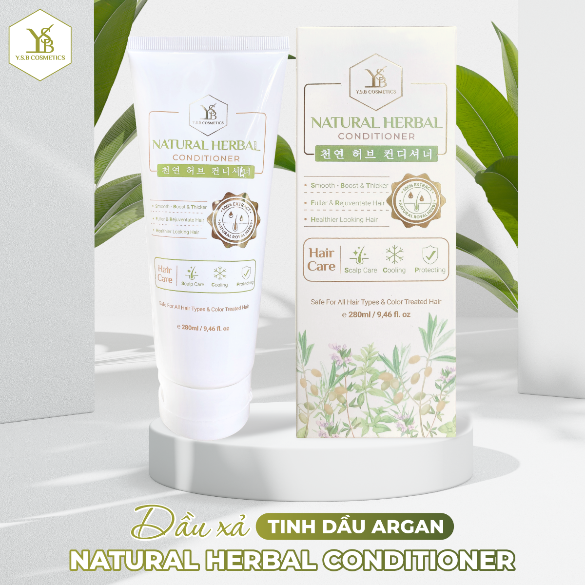 [HCM][YSB Cosmetics] Dầu xả Tinh Dầu Argan NATURAL HERBAL CONDITIONER