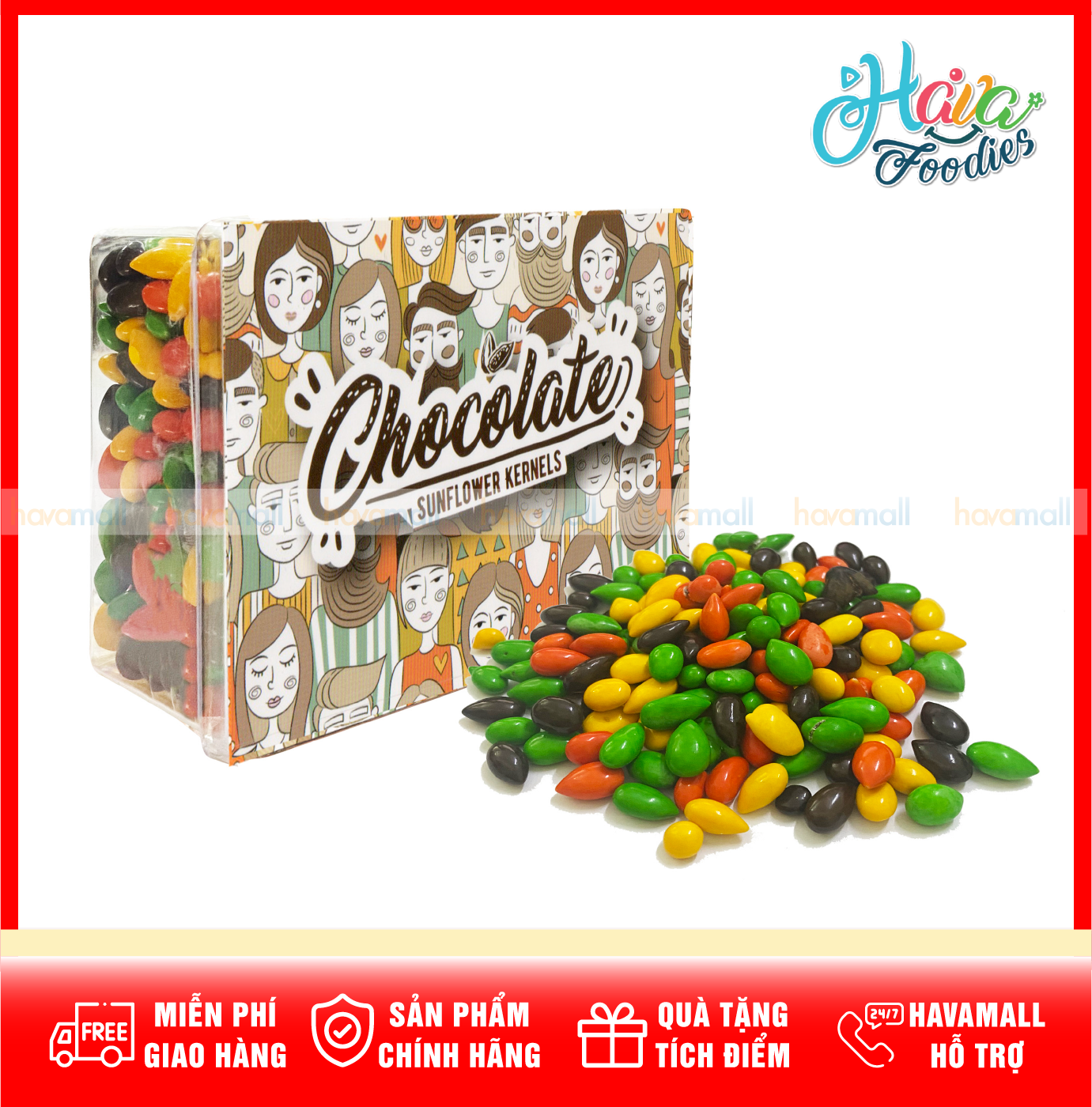 [HOÀN TIỀN MAX 10%]Kẹo Socola Hướng Dương Hộp 150g