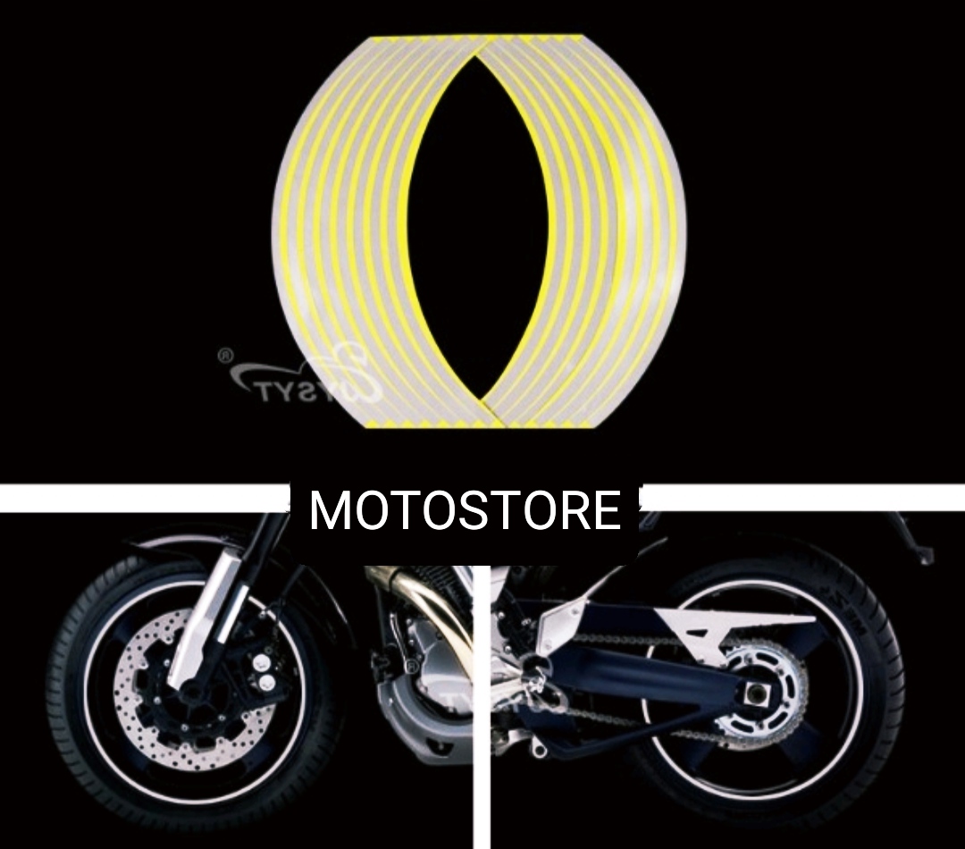 Tem dán vành phản quang xe máy - tem vành chỉ Decal xe máy