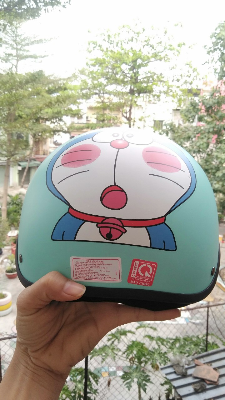 Nón Bảo Hiểm Đôrêmon( Xanh Ngọc)