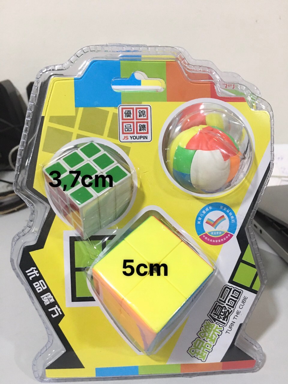 Combo 3 Khối Rubic ( 3X3; 2X2, Khối Tròn) Kèm Sách Hướng Dẫn