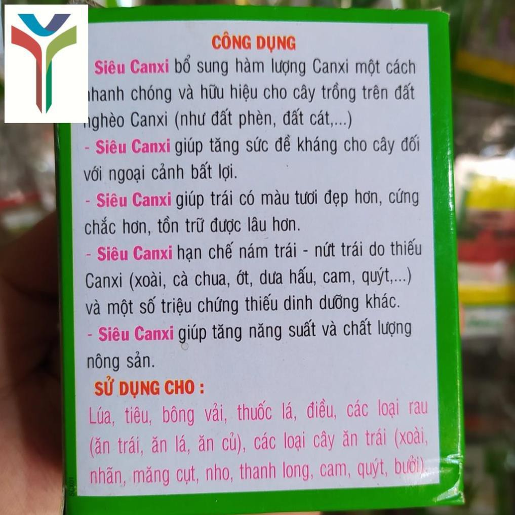 Siêu CANXI (10ml) Phân Bón Lá Canxi Chống Thối Trái, Nứt Trái