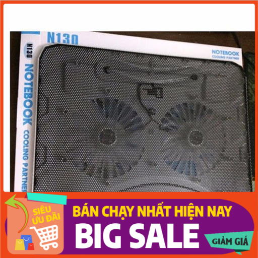 Đế Tản Nhiệt Laptop N130 Siêu Trâu 2 FAN