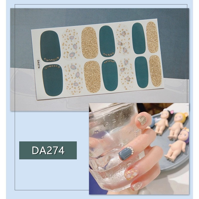 Set 14 Nhãn Dán Móng, Sticker Dán Móng Nghệ Thuật mẫu mới 💖💖💖