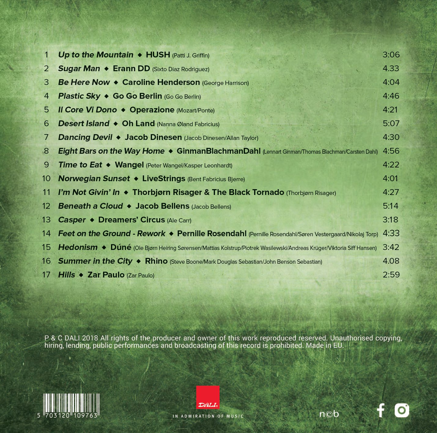Bộ 6 đĩa CD nhạc The Dali vol 1- vol 6