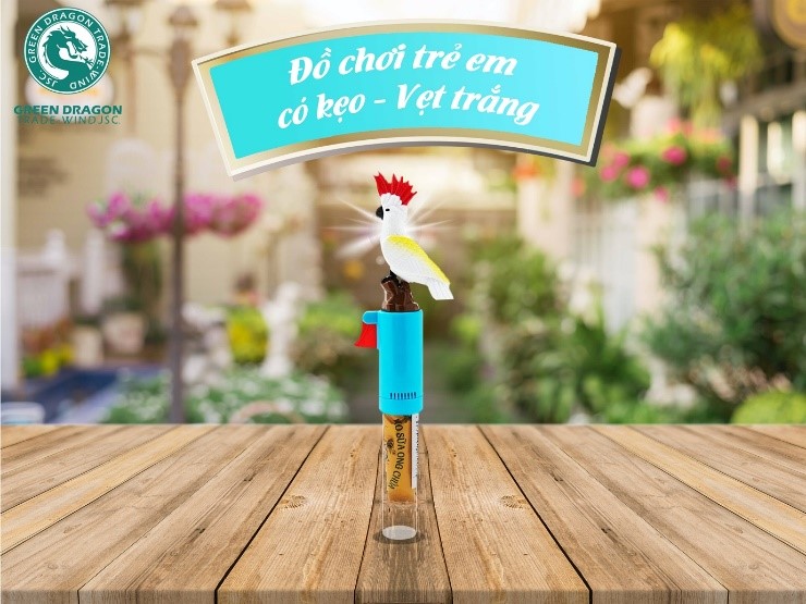 Đồ chơi trẻ em có kẹo - Vẹt trắng