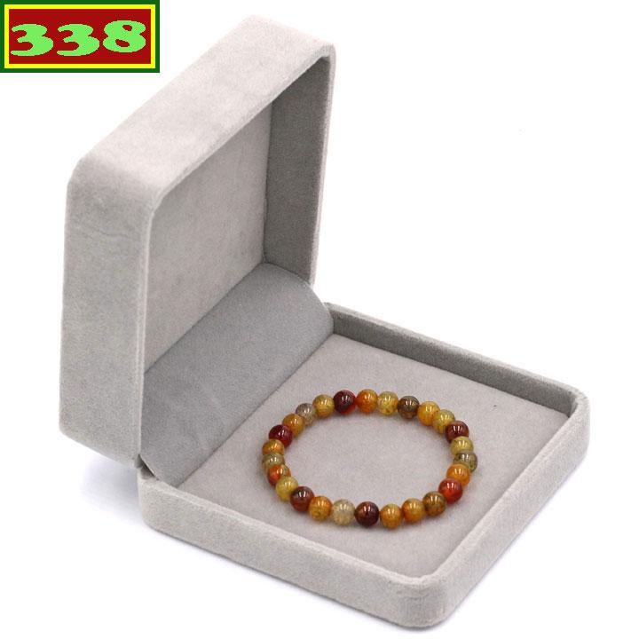 Vòng tay chuỗi hạt đá vân rồng 6 ly 26 hạt kèm hộp nhung - Chuỗi hạt đeo tay đá thời trang phong thủy