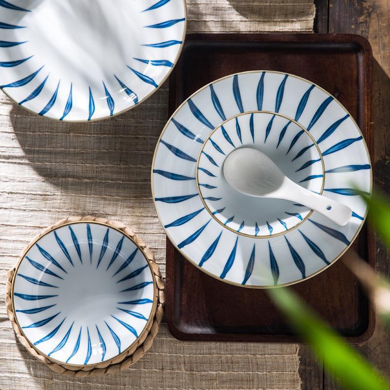 Homecoming pattern ceramic salt plate high quality porcelain