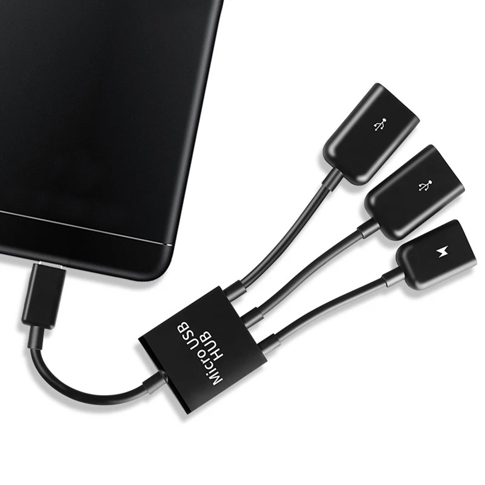 Cáp OTG ra OTG + 02 USB 2.0