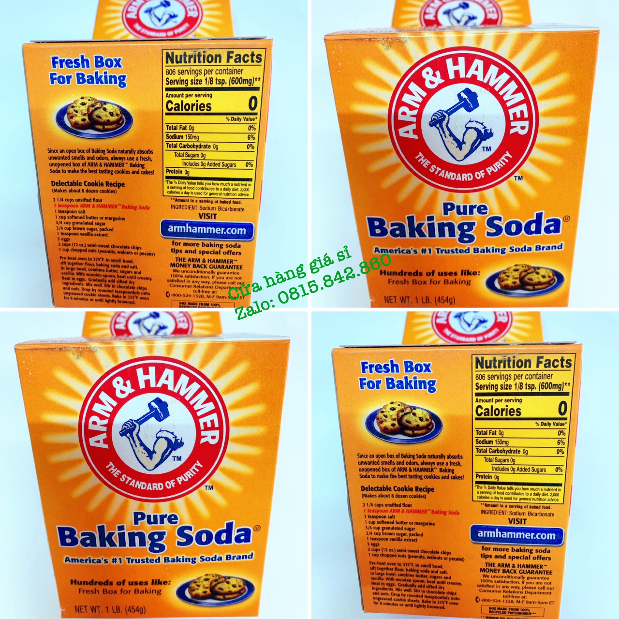 Baking Soda Arm & Hammer [HÀNG LOẠI 1]