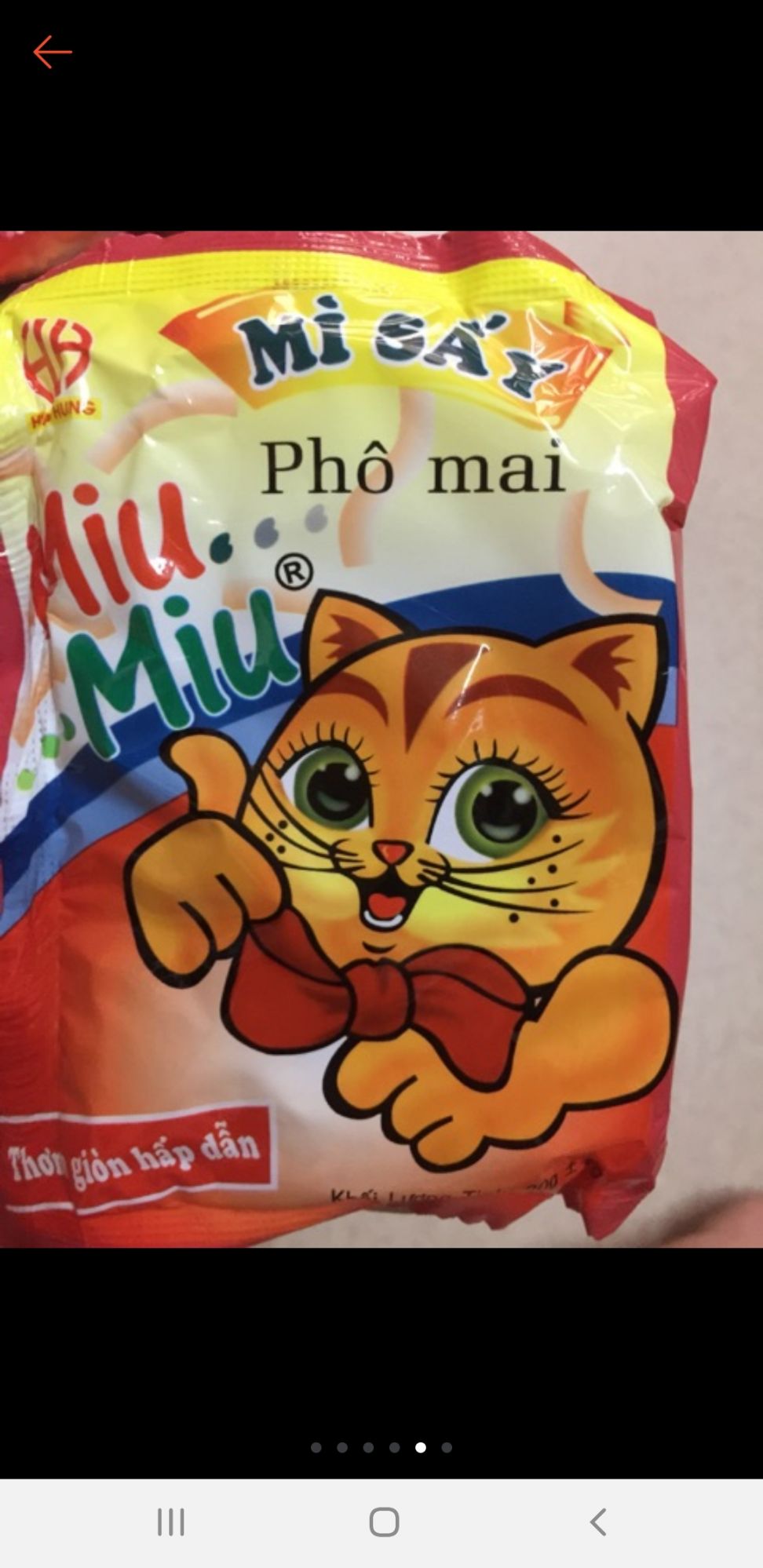 [HCM]50 gói mì trẻ em Miu Miu