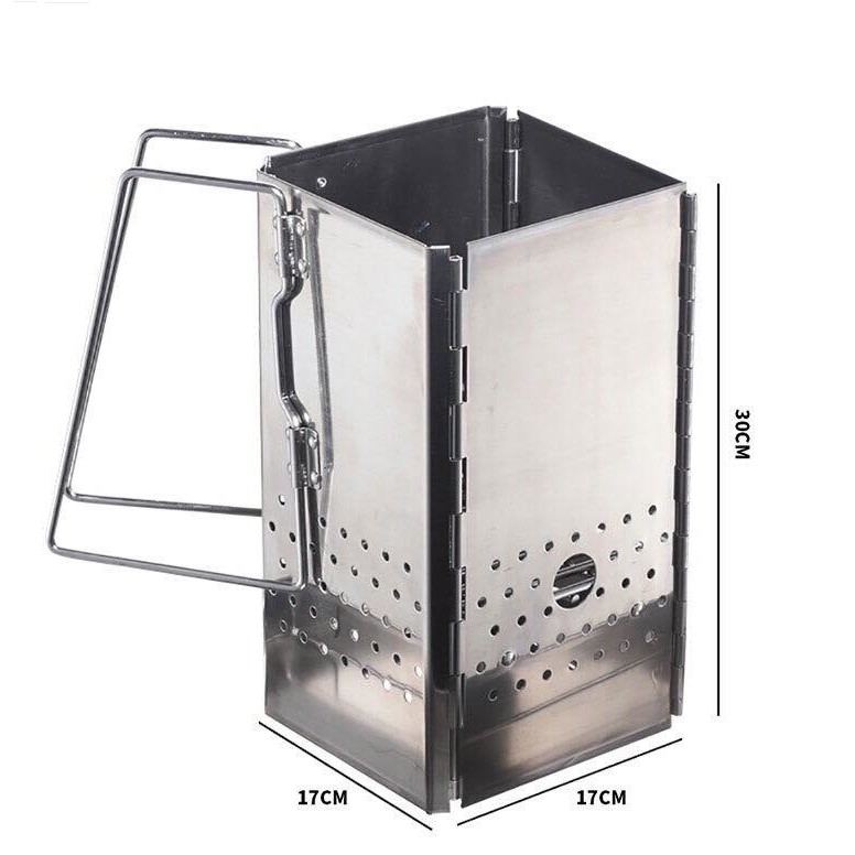 Bếp nướng kiêm mồi than gấp gọn Campingmoon MT-18