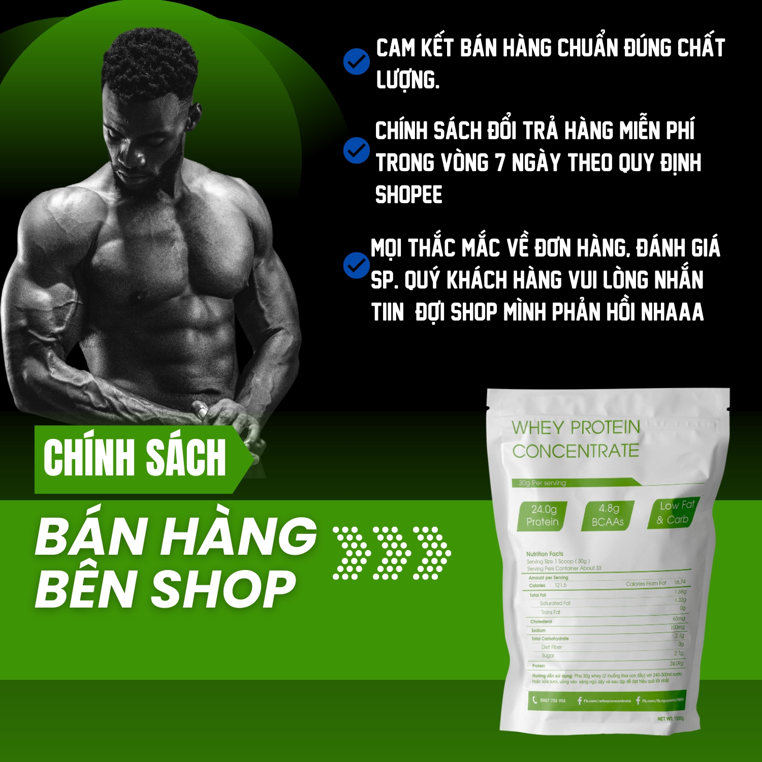 Whey Protein Concentrate VOLAC 80% Protein - Sữa tăng cơ giảm mỡ whey protein isolate
