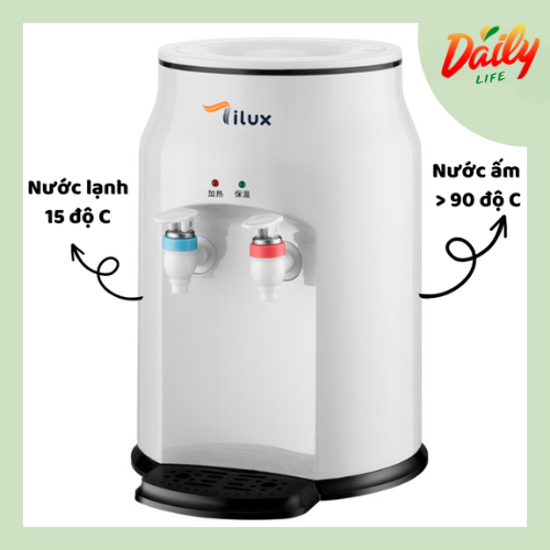 Cây Nước Nóng Lạnh Chính Hãng Tilux Tiết Kiệm Điện 2 Mức Nhiệt 15 Và 95 độ C An Toàn Tiện Lợi - Cây Nước Nóng Lạnh Mini Tiện Lợi Để Bàn Đa Năng