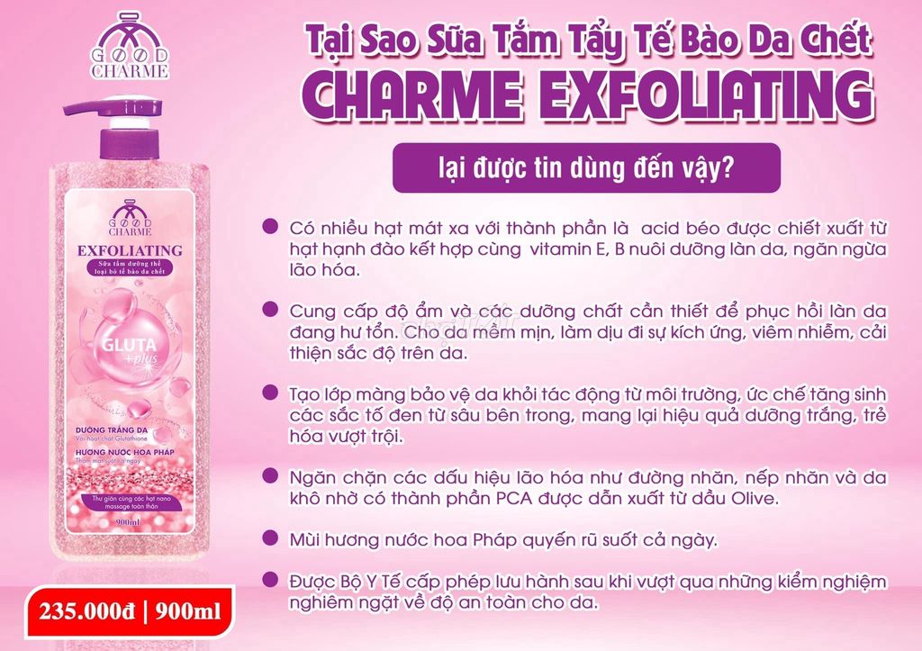 Sữa Tắm Tẩy Tế Bào Chết Exfoliating