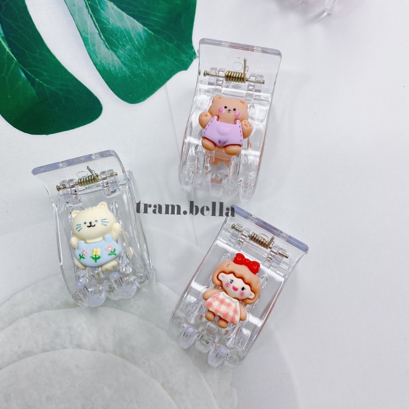 Kẹp tóc càng cua hình 5 răng 3 răng tram.bella