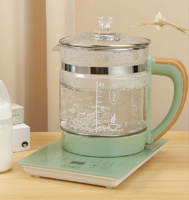 Bộ ấm điện siêu tốc đa năng 1.8L bình siêu tốc thuỷ tinh chịu nhiệt cao, 28 chức năng nấu, chế độ hẹn giờ, thủy tinh chống sốc nhiệt cao cấp